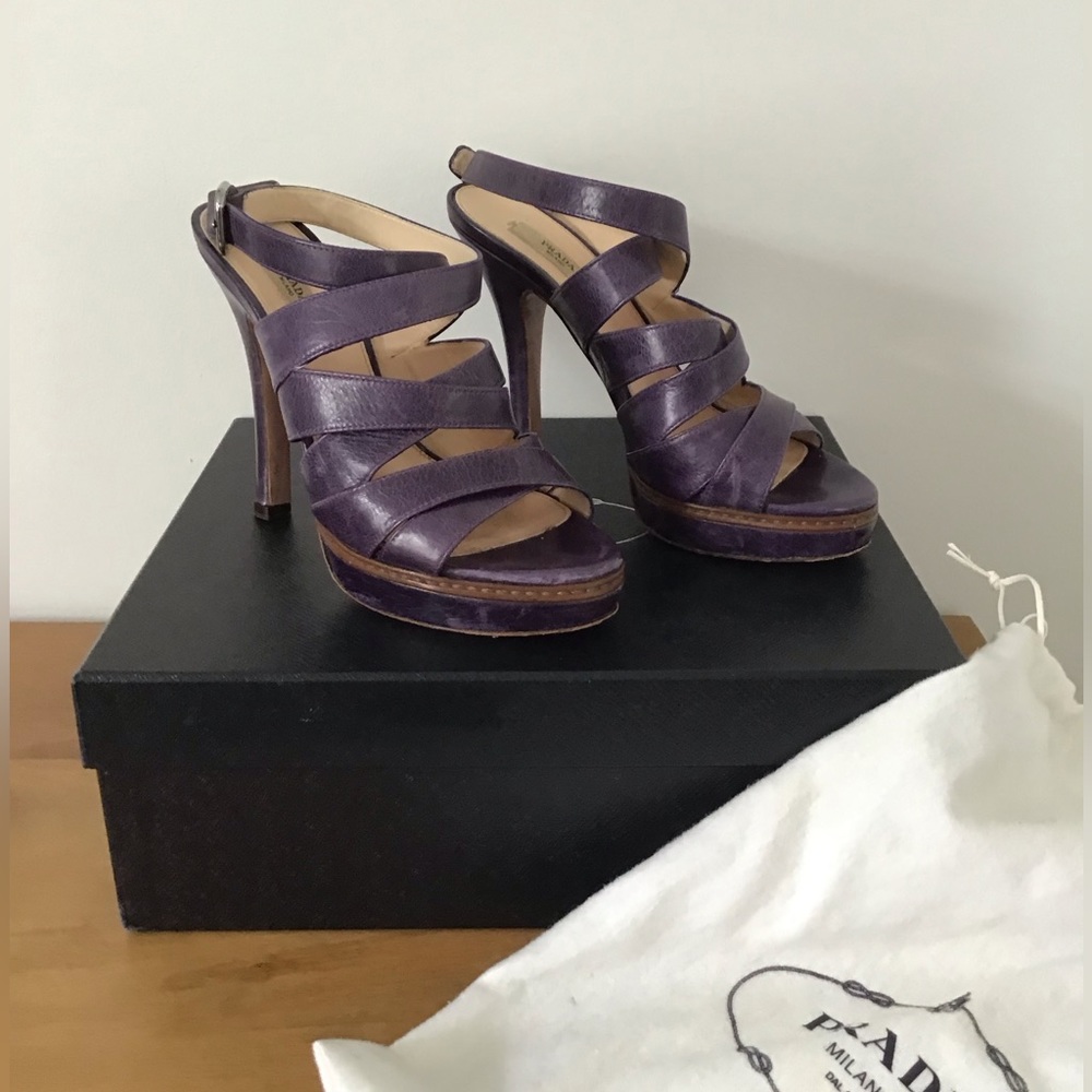 Prada Strappy Platform Sandals